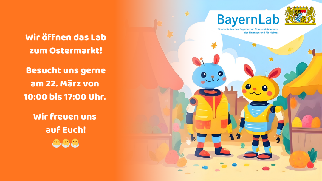 Ein Infoposter für den verkaufsoffenen Sonntag zum Ostermarkt.